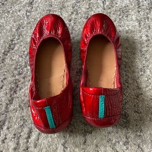 Like New Tieks Flats - Red Diamond Edition